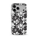 Monochrome Lilies - Tough MagSafe iPhone Θήκη