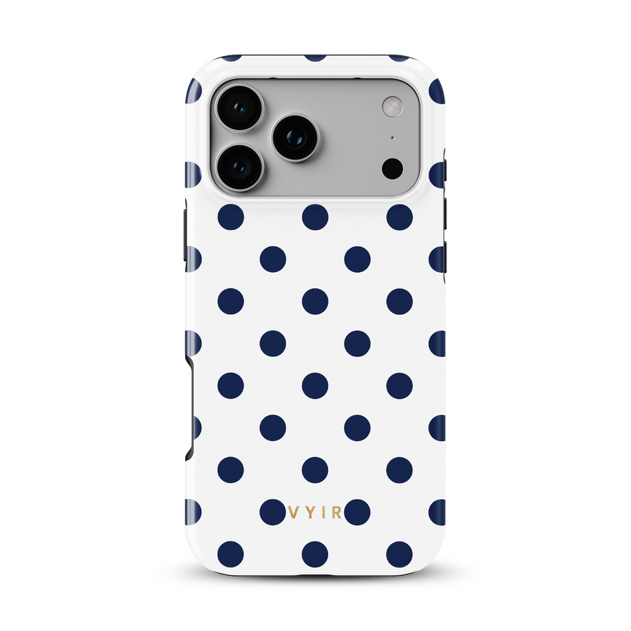 Classic Polka Dots, Sailor Blue - Tough Θήκη iPhone MagSafe