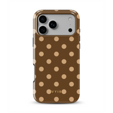 Classic Polka Dots, Elegant Brown - Tough Θήκη iPhone MagSafe