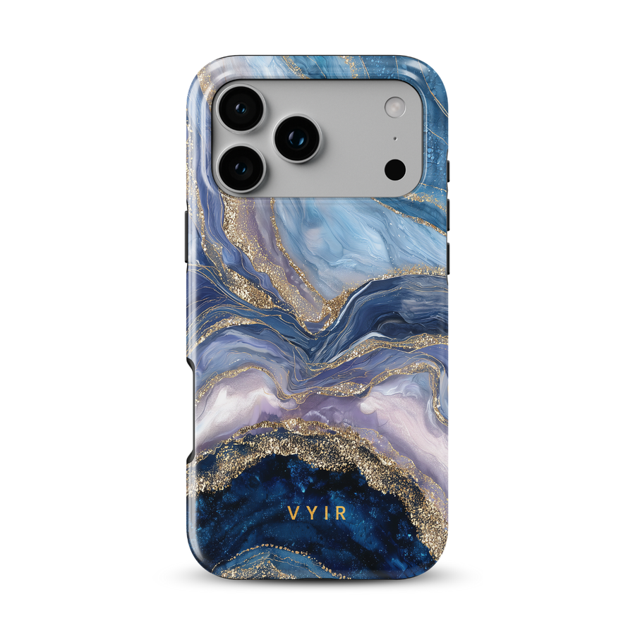 Golden Luxe Marble Μπλε - Tough Θήκη MagSafe iPhone