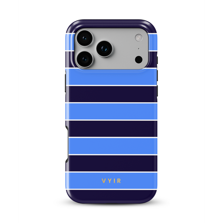 Horizontal Stripes, Μπλε Rivoli - Tough MagSafe Θήκη iPhone