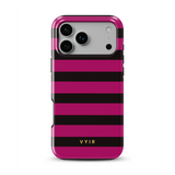 Horizontal Stripes, Wine Red - Tough Θήκη κινητού