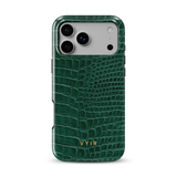 Croc Leather Print Jade - Tough MagSafe iPhone Θήκη
