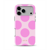 Large Polka Dots, Bubbly Pink - Tough Θήκη MagSafe iPhone
