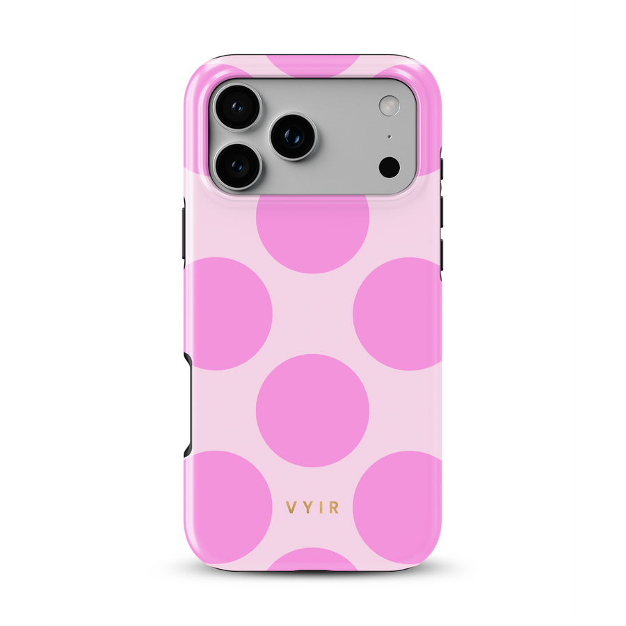 Large Polka Dots, Bubbly Pink - Tough Θήκη MagSafe iPhone