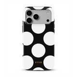 Large Polka Dots, Black Sparkle - Tough Θήκη MagSafe iPhone