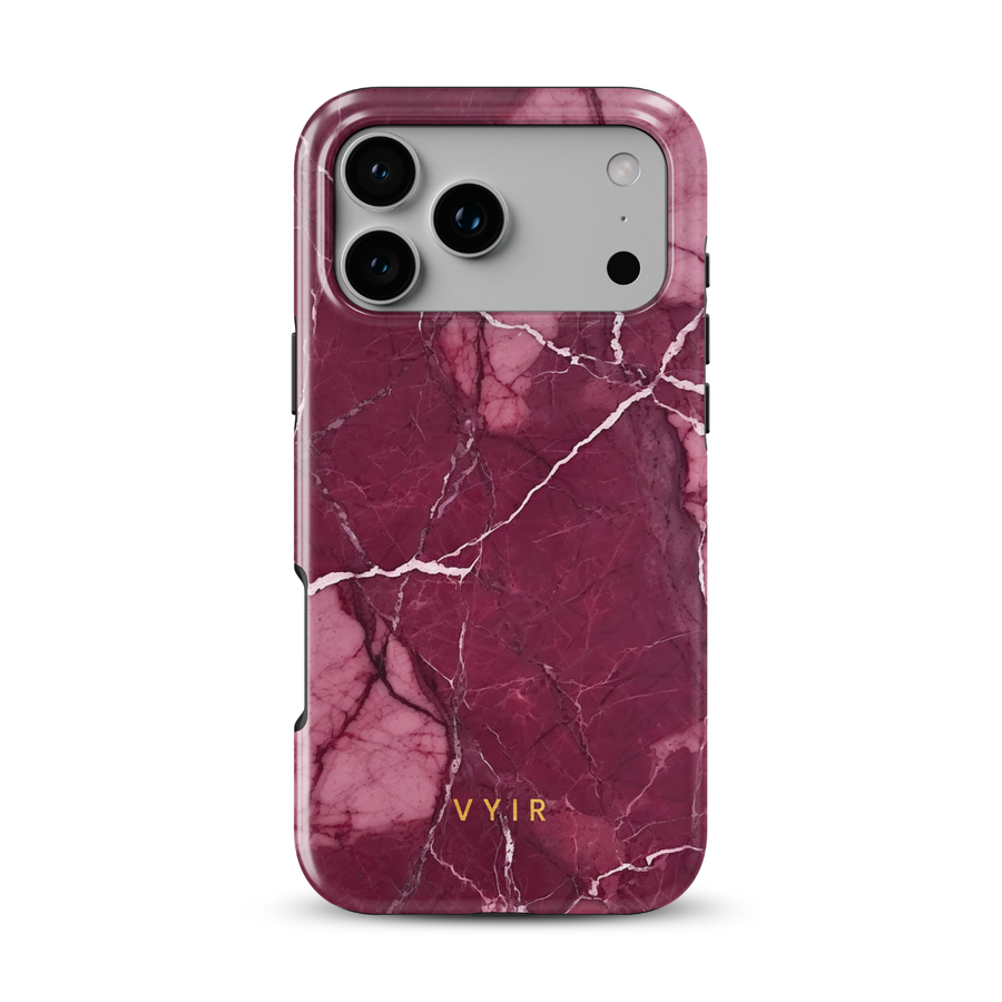 Pure Marble Μπορντό - Tough Θήκη κινητού