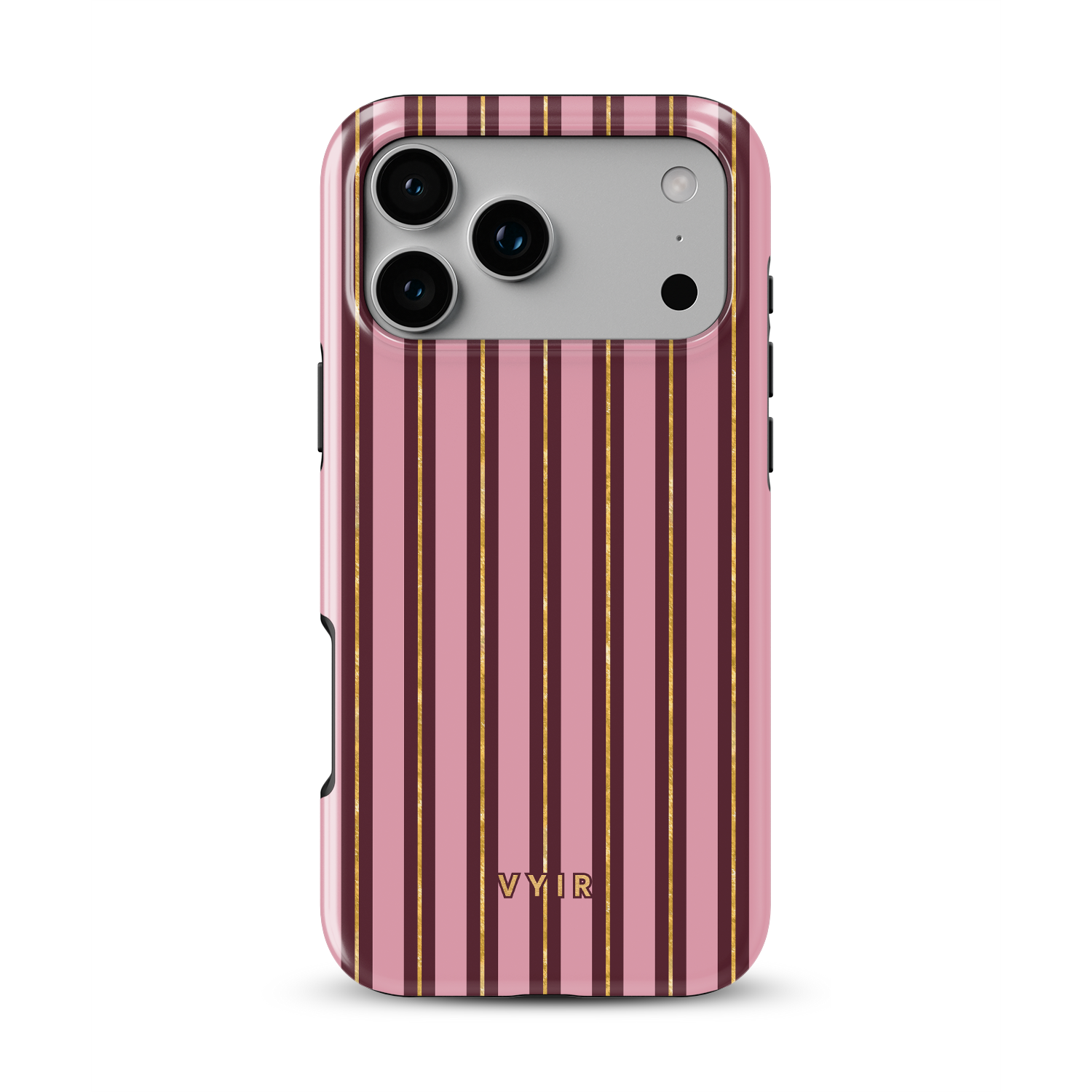 VYIR Signature Golden Lines, Pink - Shockproof Phone Case - VYIR