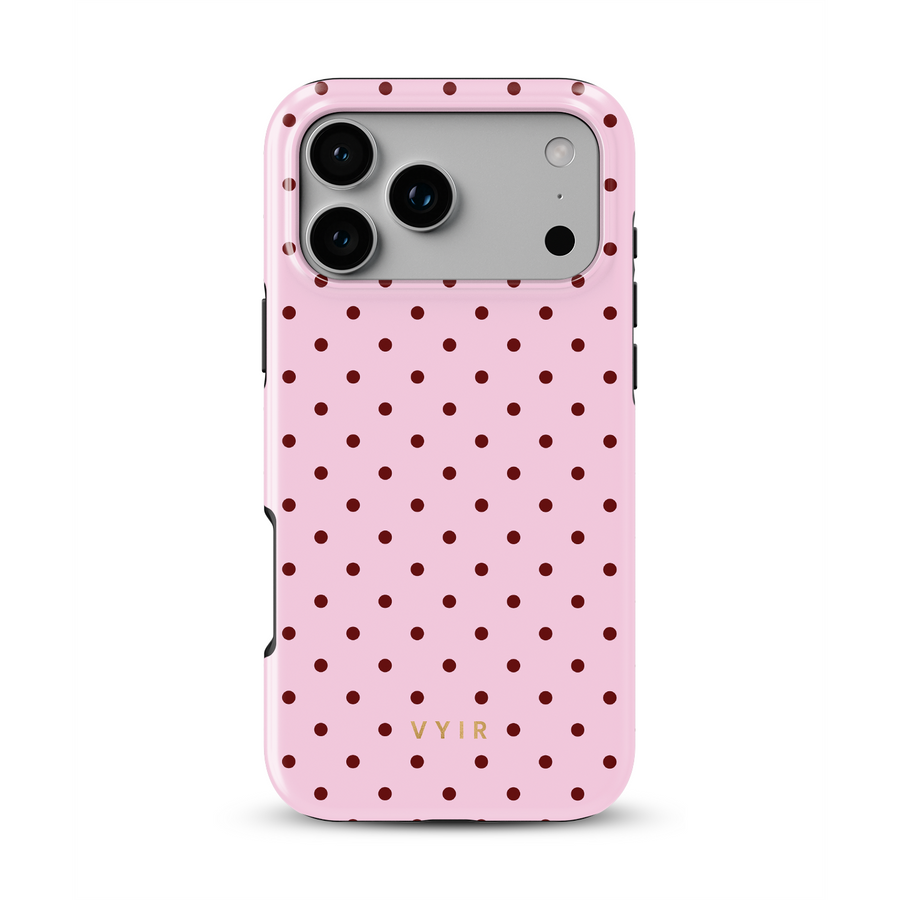 Tiny Polka Dots, Ροζ καραμέλα - Tough Θήκη MagSafe για iPhone