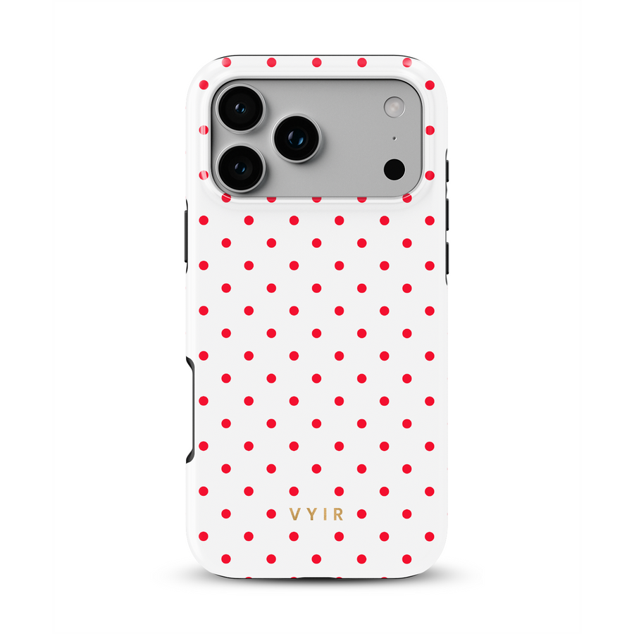 Tiny Polka Dots, Κόκκινη λάμψη - Tough Θήκη MagSafe για iPhone