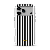 Vertical Stripes, Μαύρο και Λευκό - Tough MagSafe iPhone Θήκη