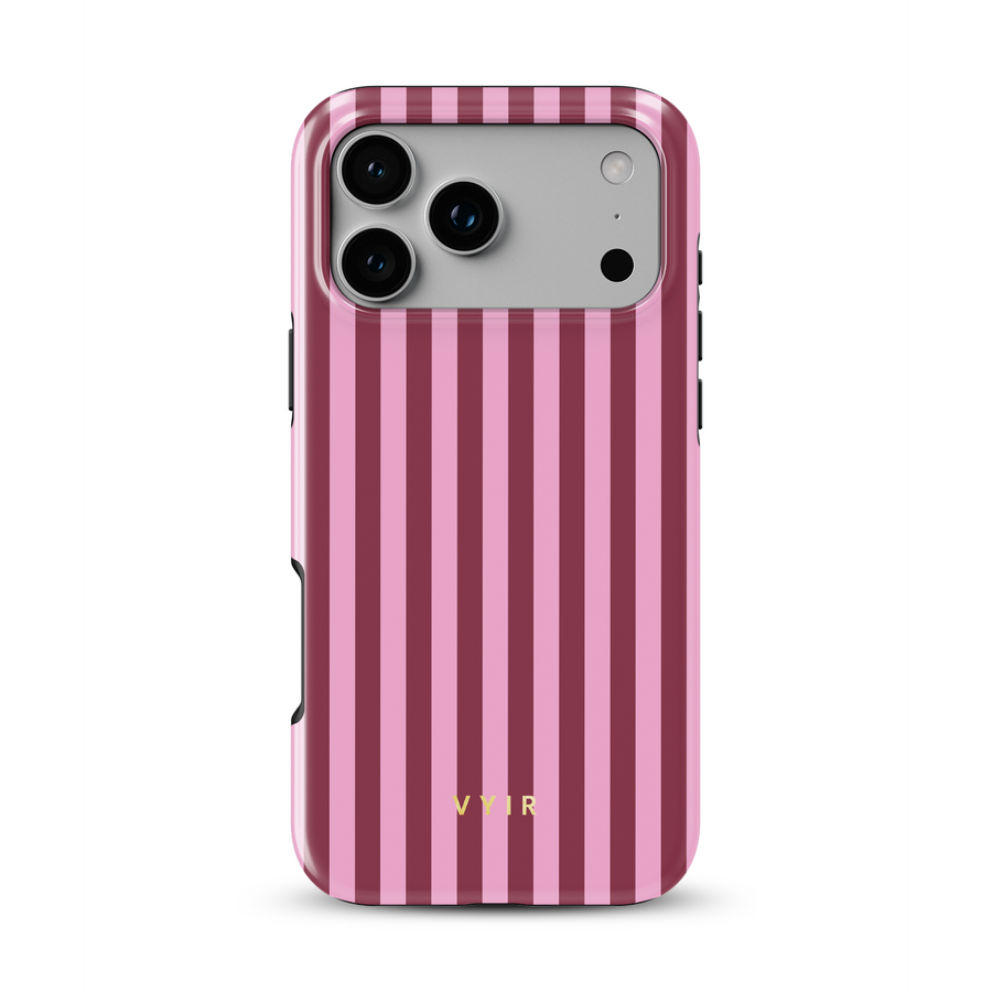 Vertical Stripes, Καραμελένιο Ροζ - Tough MagSafe iPhone Θήκη