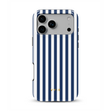 Vertical Stripes, Old Money Blue - Tough MagSafe iPhone Θήκη