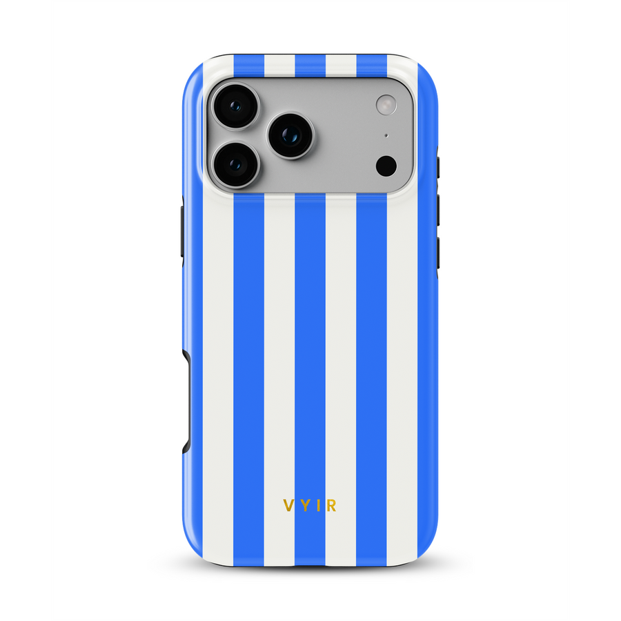 Vertical Stripes, Μπλε Riviera - Tough Θήκη MagSafe για iPhone