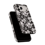Monochrome Lilies - Shockproof Phone Case - VYIR