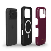 VYIR Signature Solid Colors, Burgundy - Shockproof MagSafe iPhone Case - VYIR