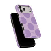 Big Polka Dots, Lilac - Shockproof MagSafe iPhone Case - VYIR