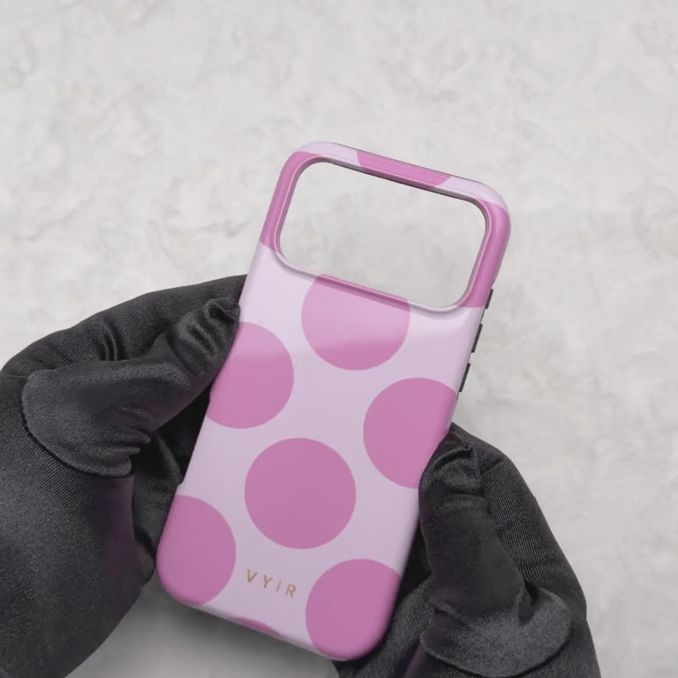 Large Polka Dots, Bubbly Pink - Tough Θήκη κινητού