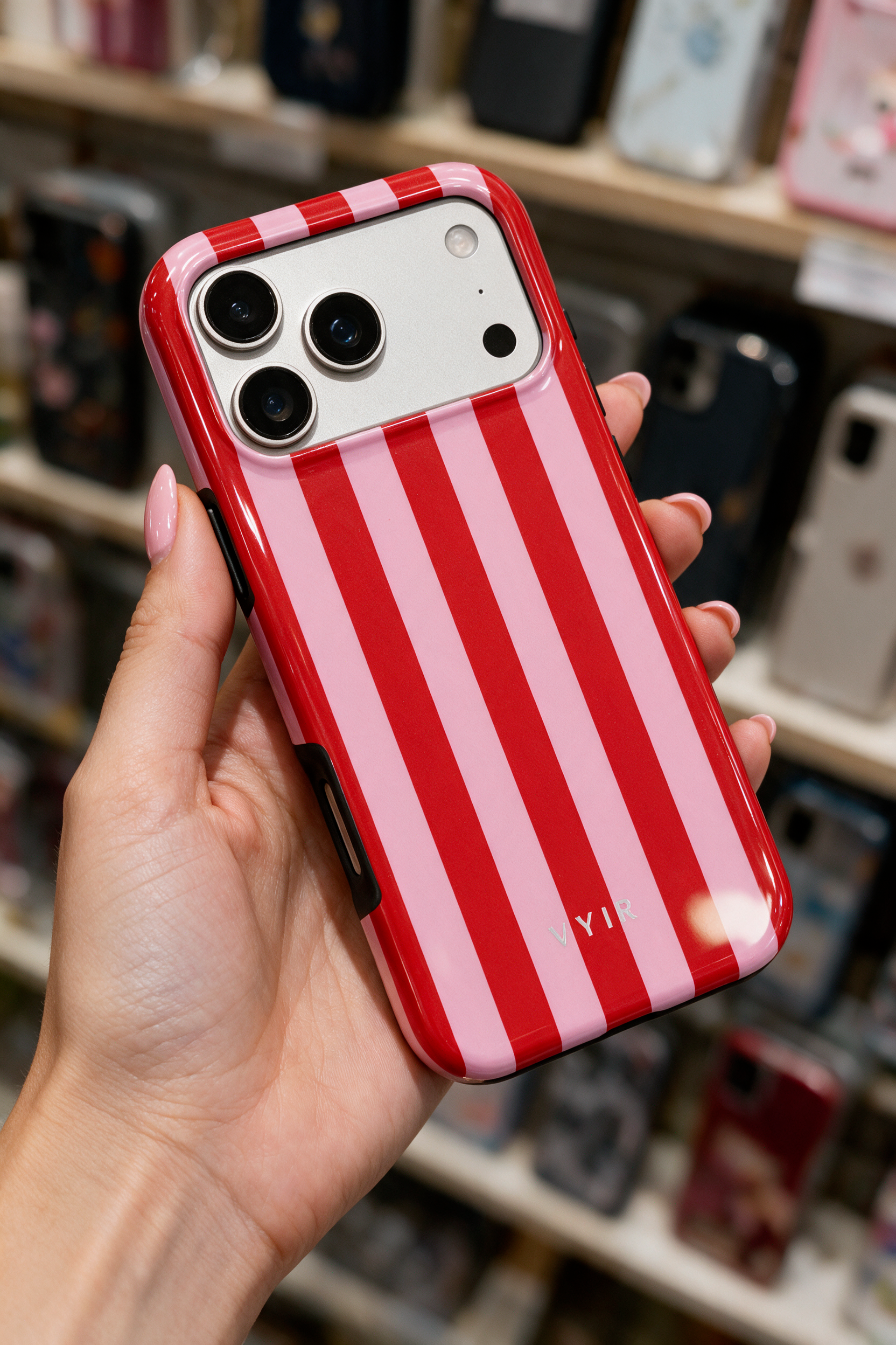 Vertical Stripes, Red Blush - Tough Θήκη κινητού